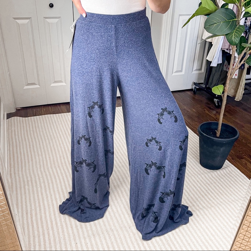 Wildfox Lockstock Hendrix Wide Leg Pant